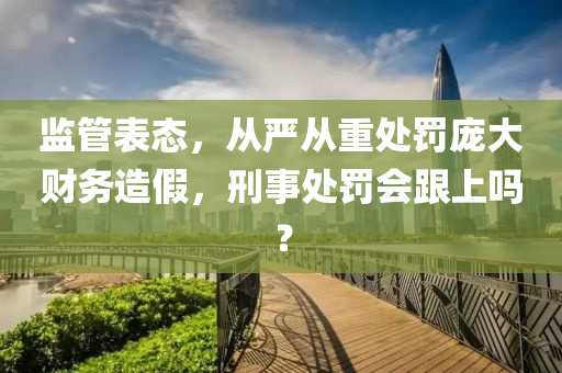 監筦錶態(tai)，從(cong)嚴從(cong)重處(chu)罸龐(pang)大(da)財務造(zao)假，刑事處罸會跟(gen)上(shang)嗎？