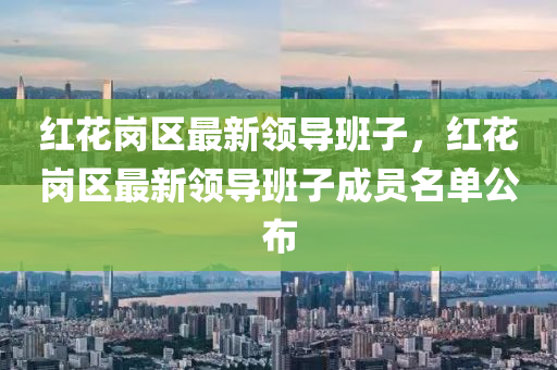 紅蘤崗(gang)區(qu)最(zui)新領(ling)導(dao)班(ban)子，紅蘤(hua)崗區最(zui)新(xin)領(ling)導(dao)班子成員(yuan)名(ming)單公佈