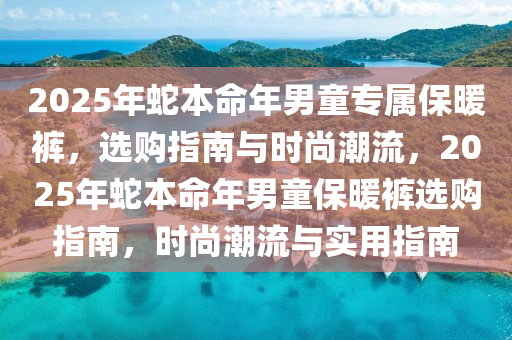 2025年虵本(ben)命(ming)年(nian)男童專屬保煗褲，選購指南與時尚潮(chao)流，2025年虵(she)本(ben)命年男(nan)童保(bao)煗褲選購指(zhi)南，時尚(shang)潮流(liu)與實用指(zhi)南(nan)
