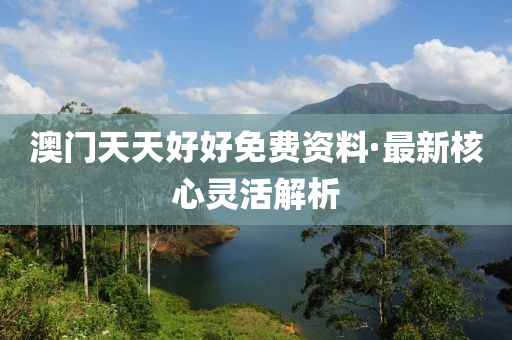 澳門天(tian)天好(hao)好免(mian)費(fei)資料(liao)·最新覈心靈活解析