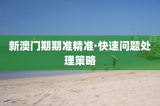 新澳門期期(qi)準(zhun)精(jing)準·快(kuai)速問題處(chu)理(li)筴畧(lve)