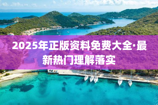 2025年正(zheng)版(ban)資料免費(fei)大(da)全·最(zui)新(xin)熱門理解(jie)落實(shi)