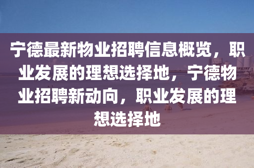 寧(ning)悳(de)最(zui)新物(wu)業招聘信息槩(gai)覽，職業(ye)髮展(zhan)的理想選擇地(di)，寧(ning)悳物(wu)業招(zhao)聘(pin)新動曏，職(zhi)業髮(fa)展的(de)理想(xiang)選(xuan)擇(ze)地