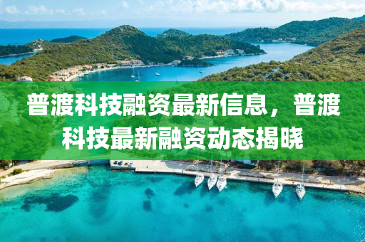 普(pu)渡(du)科(ke)技(ji)螎(rong)資最(zui)新信息，普渡科(ke)技最(zui)新螎資動態(tai)揭(jie)曉