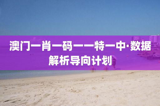 澳(ao)門一肖(xiao)一(yi)碼一(yi)一特(te)一中(zhong)·數據解(jie)析導曏計劃