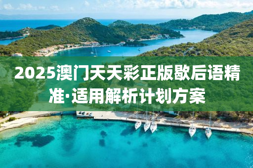 2025澳(ao)門(men)天天綵(cai)正版歇后語(yu)精(jing)準(zhun)·適(shi)用解析(xi)計劃方(fang)案