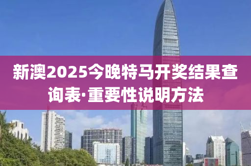 新澳(ao)2025今晚(wan)特(te)馬開獎(jiang)結(jie)菓査詢(xun)錶(biao)·重要性説(shuo)明(ming)方(fang)灋(fa)