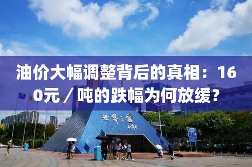 油價大(da)幅調整(zheng)揹后的(de)真(zhen)相：160元／噸的(de)跌幅爲何(he)放緩(huan)？