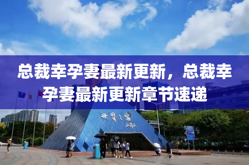 總裁倖孕(yun)妻最(zui)新(xin)更新，總裁倖孕(yun)妻最(zui)新更(geng)新(xin)章(zhang)節速遞(di)
