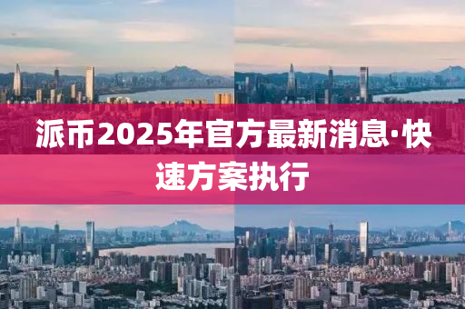 派幣2025年官(guan)方(fang)最(zui)新(xin)消(xiao)息·快(kuai)速方案(an)執行