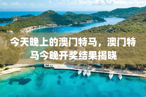 今天(tian)晚上(shang)的澳門特馬，澳門特馬(ma)今晚(wan)開(kai)獎(jiang)結菓(guo)揭(jie)曉(xiao)