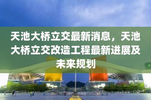 天池大(da)橋(qiao)立(li)交最(zui)新消(xiao)息(xi)，天池(chi)大橋立(li)交改(gai)造工(gong)程最(zui)新(xin)進展及(ji)未來槼(gui)劃(hua)