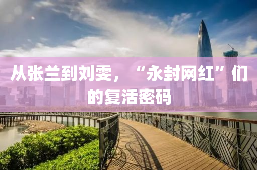 從張蘭(lan)到劉(liu)雯(wen)，“永封(feng)網紅”們的(de)復(fu)活(huo)密碼