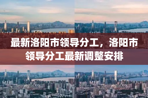 最(zui)新(xin)洛陽(yang)市(shi)領導分(fen)工(gong)，洛陽(yang)市(shi)領導(dao)分工最(zui)新調(diao)整安排(pai)