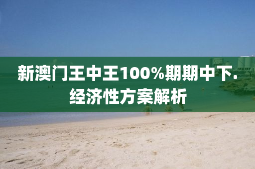 新澳(ao)門(men)王(wang)中(zhong)王(wang)100%期(qi)期(qi)中(zhong)下(xia).經濟性方案解析