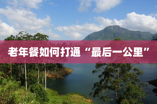 老(lao)年餐如(ru)何打(da)通(tong)“最后(hou)一(yi)公(gong)裏(li)”