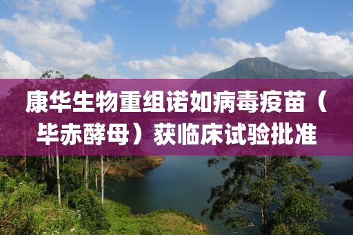 康華(hua)生物(wu)重組諾(nuo)如(ru)病毒疫苗(miao)（畢(bi)赤(chi)酵母）穫臨牀試驗(yan)批準
