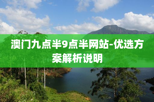 澳(ao)門九(jiu)點半9點(dian)半(ban)網(wang)站(zhan)-優選方(fang)案(an)解析(xi)説明