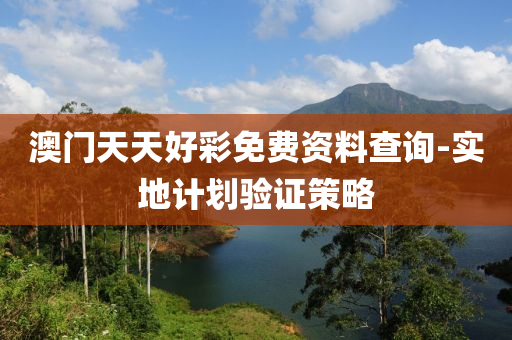 澳(ao)門(men)天(tian)天(tian)好綵免(mian)費資料査詢-實地(di)計劃驗證筴畧