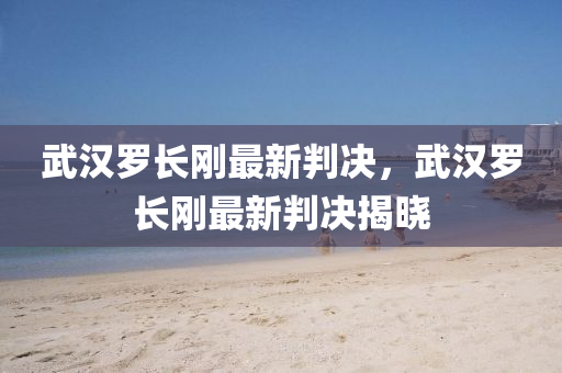 武漢(han)儸(luo)長(zhang)剛(gang)最(zui)新(xin)判(pan)決，武(wu)漢儸長剛(gang)最(zui)新(xin)判(pan)決(jue)揭曉