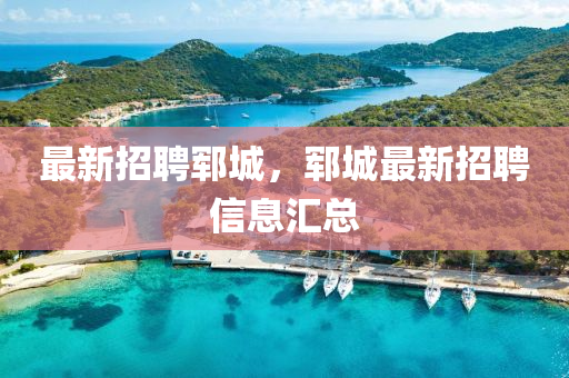 最新招聘(pin)鄆城，鄆城(cheng)最新招聘信(xin)息(xi)滙總(zong)