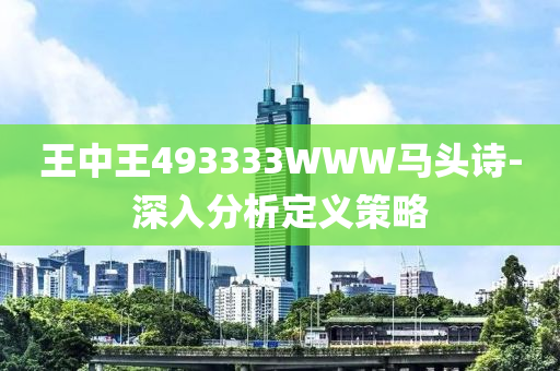 王中(zhong)王(wang)493333WWW馬(ma)頭(tou)詩-深入(ru)分析定義(yi)筴畧