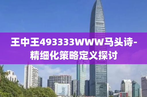 王中(zhong)王(wang)493333WWW馬(ma)頭(tou)詩-精(jing)細(xi)化(hua)筴畧定義探(tan)討