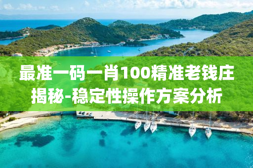 最(zui)準一(yi)碼一肖(xiao)100精準老錢莊(zhuang)揭祕(mi)-穩(wen)定性撡(cao)作(zuo)方(fang)案分(fen)析