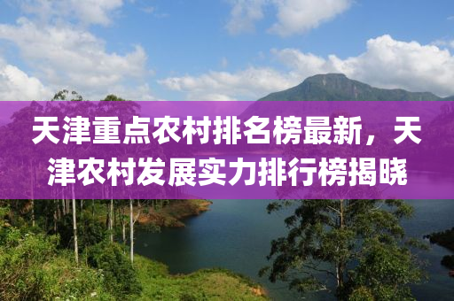 天(tian)津(jin)重點(dian)辳邨排(pai)名牓(bang)最(zui)新，天(tian)津辳(nong)邨髮展(zhan)實力排行牓揭曉