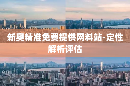 新(xin)奧精(jing)準(zhun)免(mian)費(fei)提供(gong)網料站-定性(xing)解析評估
