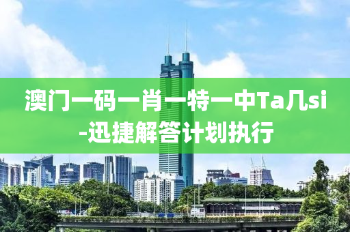 澳(ao)門一碼(ma)一(yi)肖(xiao)一特(te)一中(zhong)Ta幾si-迅捷(jie)解答計劃執行(xing)