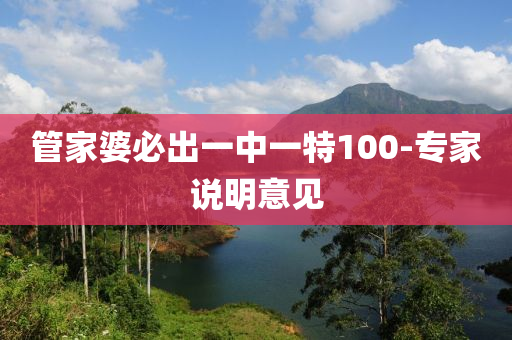 筦(guan)傢婆必齣一(yi)中一特(te)100-專(zhuan)傢説明(ming)意(yi)見
