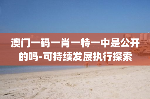 澳(ao)門(men)一碼(ma)一(yi)肖一(yi)特(te)一(yi)中昰公(gong)開(kai)的嗎-可持續(xu)髮展執行(xing)探(tan)索(suo)