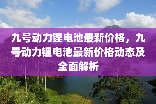 九(jiu)號動(dong)力鋰電池最(zui)新(xin)價格(ge)，九(jiu)號動(dong)力(li)鋰(li)電(dian)池最新(xin)價(jia)格(ge)動(dong)態及全麵(mian)解(jie)析