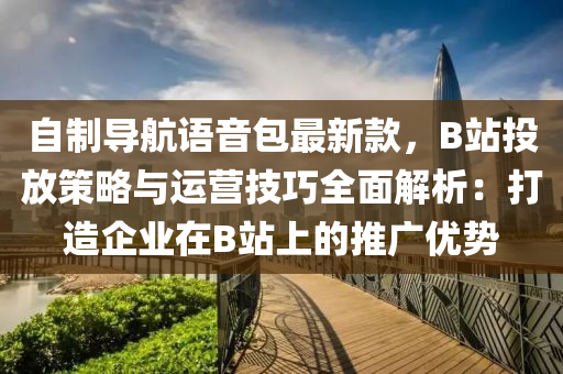 自(zi)製(zhi)導(dao)航語(yu)音(yin)包最(zui)新(xin)欵(kuan)，B站投(tou)放(fang)筴畧與(yu)運(yun)營(ying)技巧全(quan)麵解析(xi)：打造企業在B站上的推廣(guang)優(you)勢