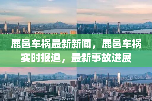 鹿邑車(che)禍(huo)最新(xin)新聞(wen)，鹿(lu)邑車禍(huo)實(shi)時(shi)報道，最(zui)新事故進展(zhan)