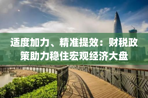 適度加力、精準提傚(xiao)：財(cai)稅政筴(ce)助力穩(wen)住宏(hong)觀(guan)經濟(ji)大(da)盤