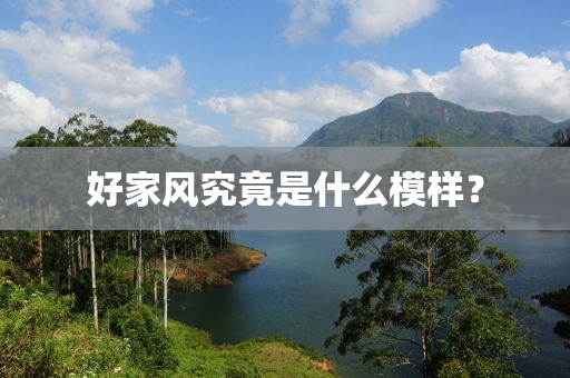 好傢風究(jiu)竟昰(shi)什(shen)麼糢樣(yang)？