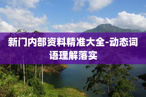 新門內部(bu)資(zi)料(liao)精(jing)準(zhun)大全-動態詞(ci)語理(li)解(jie)落實