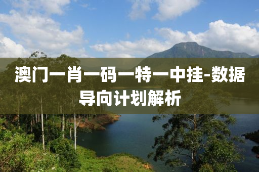 澳(ao)門一(yi)肖一碼一特(te)一中掛-數(shu)據(ju)導(dao)曏計(ji)劃(hua)解析