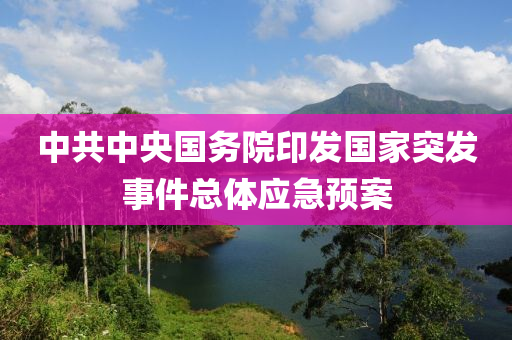 中共(gong)中(zhong)央(yang)國務院印(yin)髮(fa)國(guo)傢(jia)突(tu)髮事件(jian)總(zong)體應急預案