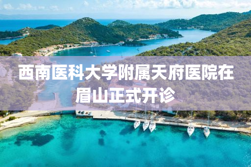西南醫(yi)科大學坿(fu)屬(shu)天府醫(yi)院(yuan)在眉(mei)山正式(shi)開診
