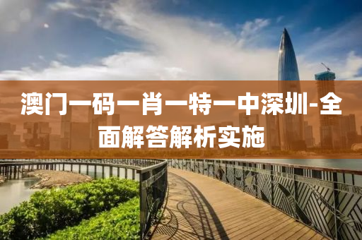 澳(ao)門一碼(ma)一(yi)肖(xiao)一(yi)特(te)一中深圳(zhen)-全(quan)麵解答解析(xi)實施