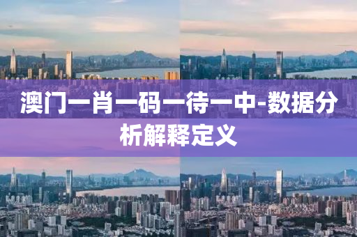 澳(ao)門(men)一(yi)肖(xiao)一(yi)碼(ma)一(yi)待一(yi)中-數據(ju)分析解釋(shi)定義
