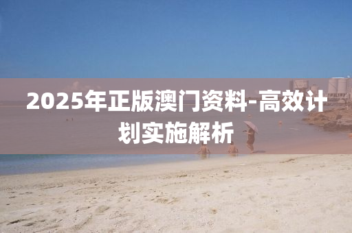 2025年正版(ban)澳門(men)資(zi)料(liao)-高傚計(ji)劃實(shi)施(shi)解(jie)析(xi)