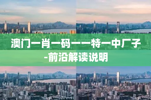 澳門(men)一(yi)肖一碼(ma)一一特一(yi)中(zhong)廠(chang)子(zi)-前(qian)沿(yan)解(jie)讀(du)説明(ming)