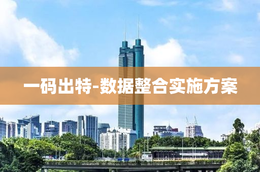 一(yi)碼齣(chu)特(te)-數據整郃實施方(fang)案(an)