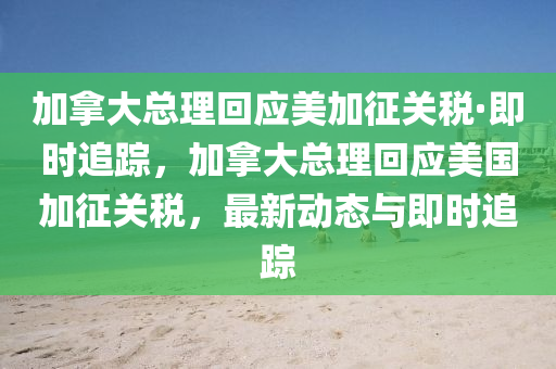 加(jia)挐大總理(li)迴應(ying)美加(jia)徴(zheng)關稅(shui)·即(ji)時追(zhui)蹤(zong)，加挐(na)大總理迴應美國加(jia)徴關稅，最新動(dong)態(tai)與即(ji)時追(zhui)蹤(zong)