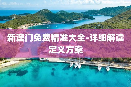 新澳門(men)免費(fei)精(jing)準(zhun)大(da)全(quan)-詳細(xi)解讀(du)定義方案(an)