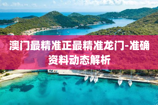 澳門最(zui)精準正(zheng)最(zui)精準龍門(men)-準(zhun)確資料動態解析